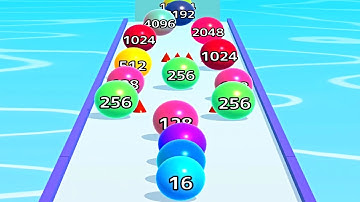 Ball Run Infinity Number Up To (128M, 256M, 512M, 1024M) ! All Levels Gameplay Part 182 android, ios