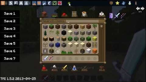 Too Many Items Mod Showcase For Minecraft 1.5.2