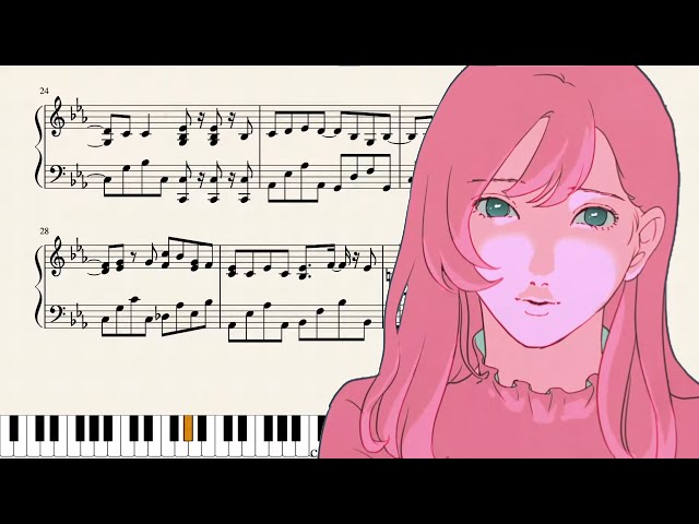 [piano sheet] YOASOBI / 夜に駆ける YORU NI KAKERU class=