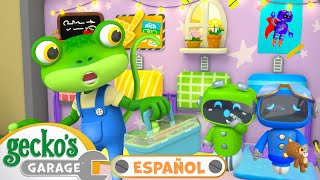 Los Mecánicos tienen sueño en el taller | Garaje de Gecko | Carros para niños| Vídeos educativos