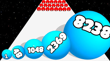 Rolling Orb Crash (Ball Run 2048) Full Gameplay 100 LEVELS Number Merge Run