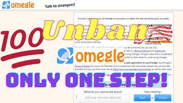 Unban Omegle 2022 | How to get unbanned from omegle in 2022 | Working unban Technic