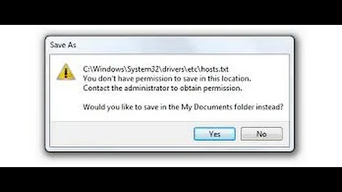 Cannot Edit  C:\Windows\System32\drivers\etc\hosts file solve problem easily 2016