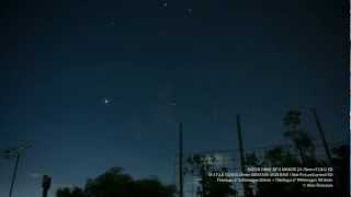 Timelapse Night sky of Narashino Aug. 15, 2012