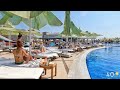 Dalga Beach Aquapark - İnsanlar istirahət edir - Piyada Gəzinti Turu (Avqust 2021) Walking -4k- Баку