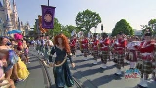 Merida 'Brave' processional and coronation as 11th Disney Princess at Walt Disney World