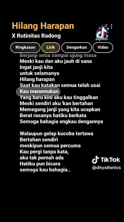 lirik lagu sebelum gelap kita tertawa