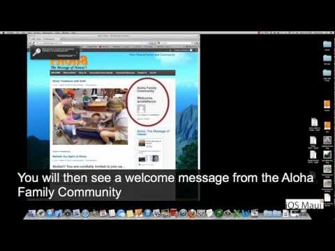 How To Login to Aloha Message Project Blog
