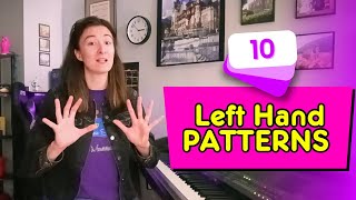TEN Different Accompaniment Patterns for Left Hand: PIANO TUTORIAL | Basics for Improvisation PART 2