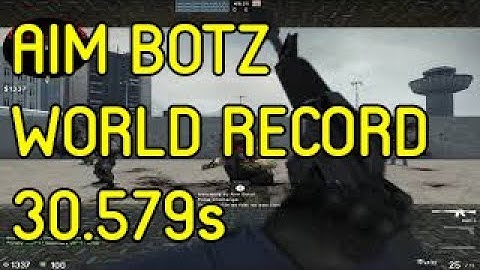 Aim Botz  30.579s WORLD RECORD [100 kills] - Addonis