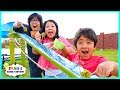 Noodle Challenge with Japanese Bamboo Noodle Slide and Trip to Japan for Family Fun Vacation