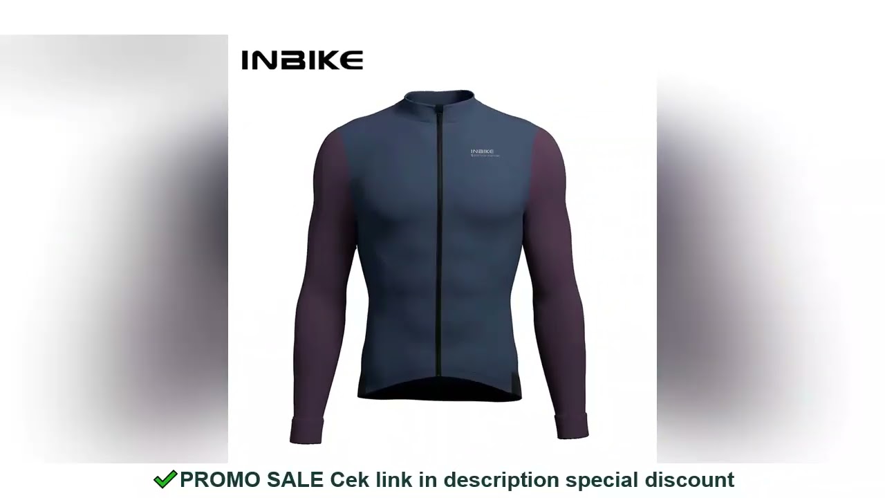 INBIKE Winter Cycling Jackets for Men Thermal Fleece Bike Jersey for Cold Weather Riding Windproof B