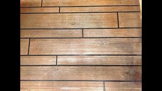 How to Install a Concrete Overlay Wood Tile Floor Tape Down Application