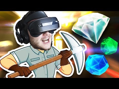 ДОБЫВАЕМ ЗОЛОТО И АЛМАЗЫ В ВР! - Cave Digger VR // Windows Mixed Reality