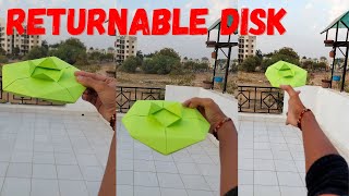 Paper Returnable Boomerang Disk | Mad Times