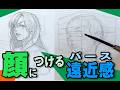 顔に遠近感(パース)をつける
