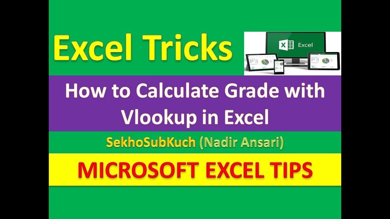 How To Calculate Grade With Vlookup In Excel Urdu Hindi YouTube