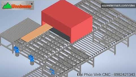 Fuvico/ hệ thống băng tải hồi phôi thông minh tự động cho máy cưa nhiều lưỡi