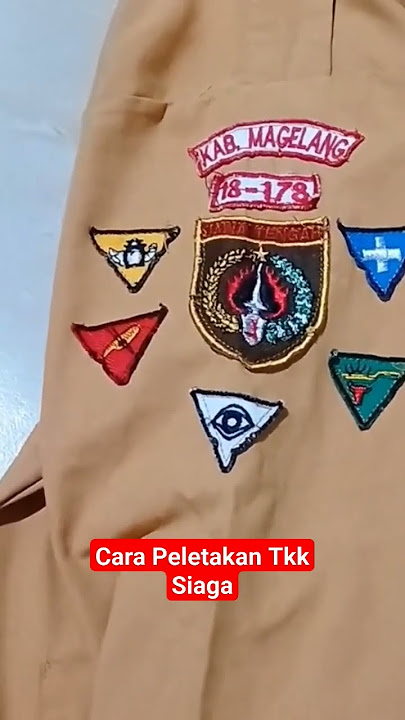 Cara Meletakkan Tkk Siaga#pramuka #viral #seragamsiaga #fyp #shorts
