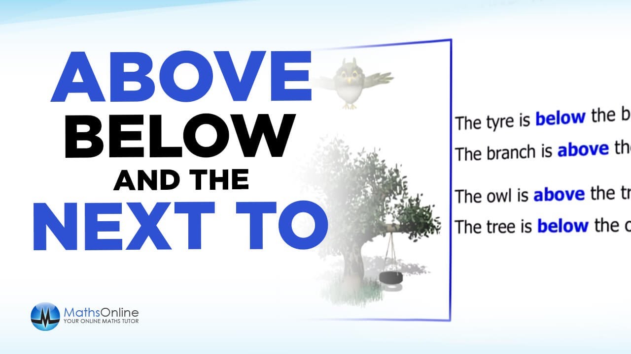 Year 1 Lesson: Above, Below and Next To - YouTube