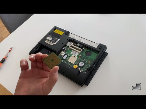 Fujitsu Siemens Amilo La1703 CPU replacement disassembly video, take a part, how to open