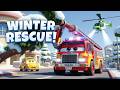 Heavy Snow Tree Trap! 🌲❄️ Winter Safety Rescue | Robocar POLI | Kids Cartoons &amp; STEM Lessons