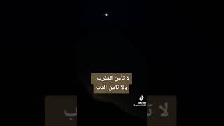 لا تأمن العقرب ولا تأمن الداب