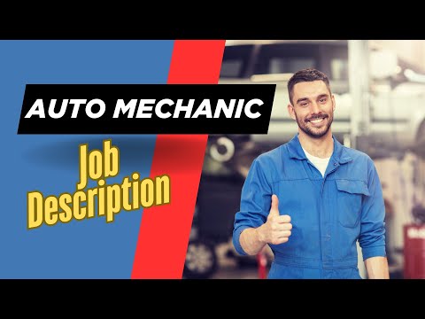 Mechanic Job Description Example