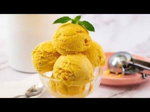 Mango Icecream Recipe | Homemade Mango Icecream Recipe No Condensed milk No Egg Recipe | Food Kitchen Lab