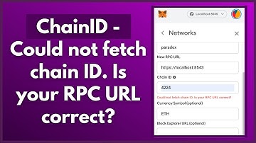 ChainID - Could not fetch chain ID. Is your RPC URL correct? | Connect LocalHost With MathMask