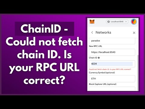 ChainID - Could not fetch chain ID. Is your RPC URL correct? | Connect LocalHost With MathMask