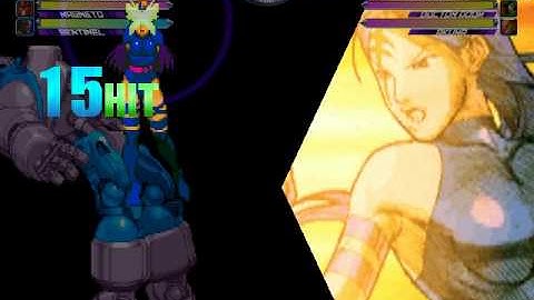 MvC2 Psylocke Magneto Instant Overhead Option vs sentinel