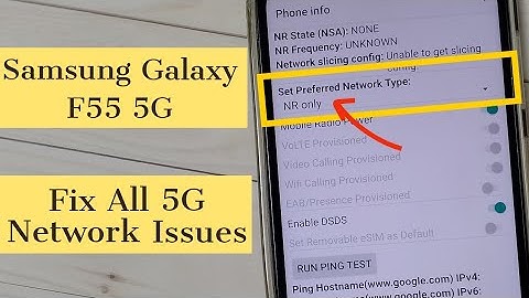 Samsung Galaxy F55 5G | Fix all 5G Network Problems | No 5G Symbol | Slow internet | 100% Solved