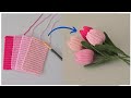 Tığ İşi Lale Buketi Yapımı 🌷 | How to Make a Crochet Tulip Bouquet