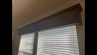 Window Cornice using pine.