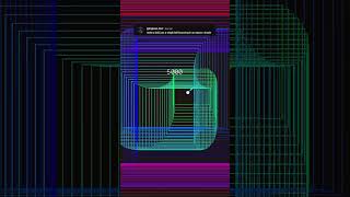 Square Tunnel Illusion #satisfying #bouncingball #simulation #creativecoding