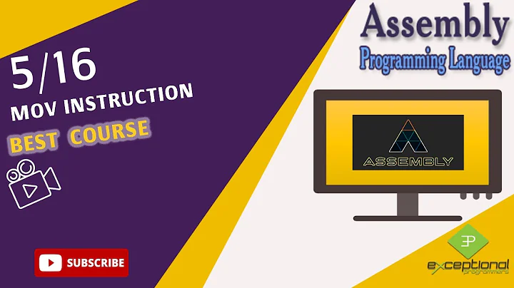 Mov Instructions in Assembly Language | mov instruction example| Assembly Language course Part 5/16
