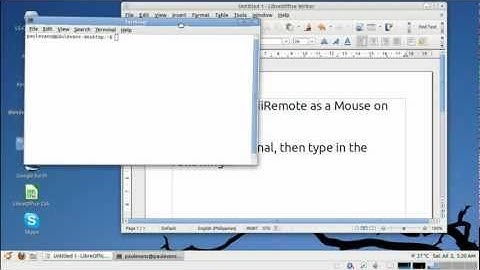 How to use a Wii Remote as a Mouse/Pointing Device on UBUNTU