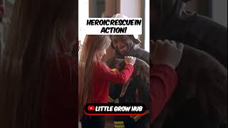 Heroic Rescue: Firefighter Saves Stuck Kitty! #shorts