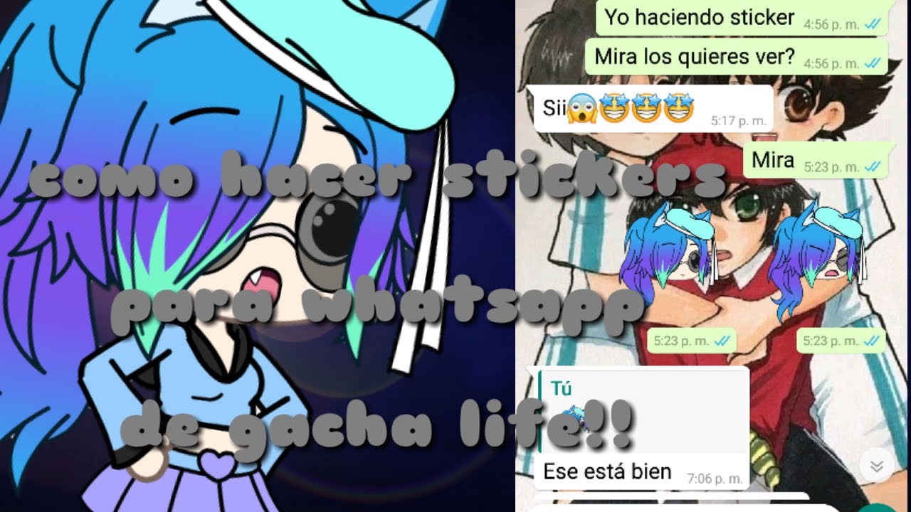 COMO HACER STICKERS DE WHATSAPP DR GACHA LIFE ...