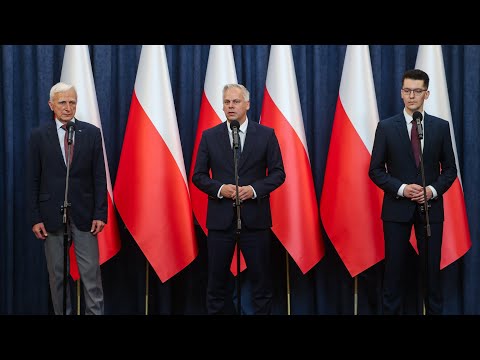Presidential Palace. Press conference of the KPRP leadership