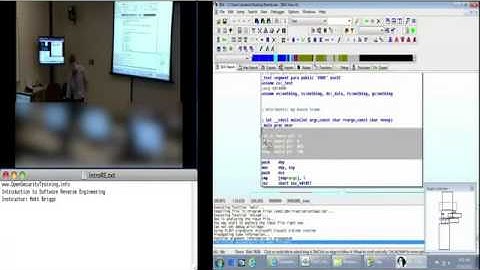 OpenSecurityTraining Introduction To Reverse Engineering Software (day 1 part 1)