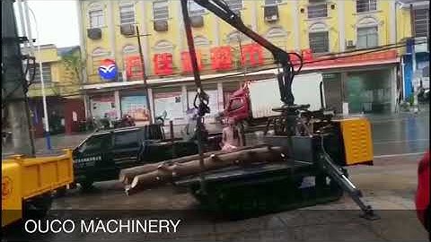 My new hydraulic forestry trailer and log grapple trailer