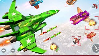MULTI ROBOT TRANSFORMATION AND AIR BATTLE WITH JET FIGHTERS _ArmyGameplay #jet #army screenshot 5