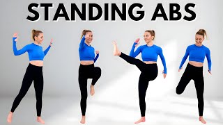 🔥20 Min STANDING ABS CARDIO for Ab Lines, Small Waist & Flat Belly🔥KNEE FRIENDLY🔥NO JUMPING🔥