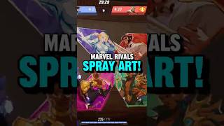 ART BEING MADE WITH SPRAYS IN MARVEL RIVALS!