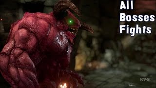 DOOM 4 (2016) - All Demons Bosses Fights (PC HD) [1080p60FPS]