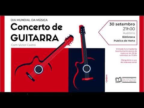 Excerto do concerto de Victor Castro no Auditório da BPARJJG