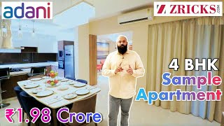 ₹1.98 Cr 🔥 4 BHK Sample Apartment (3198 sq ft) ► Adani Oyster Grande, Dwarka Expressway, Gurgaon