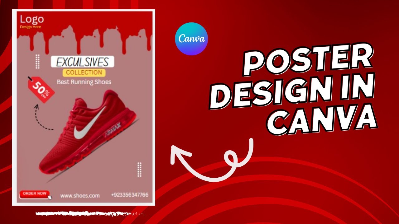 HOW TO MAKE A SHOES POSTER DESIGN ? FLYER DESIGN IN CANVA 2024 🔥🔥 - YouTube